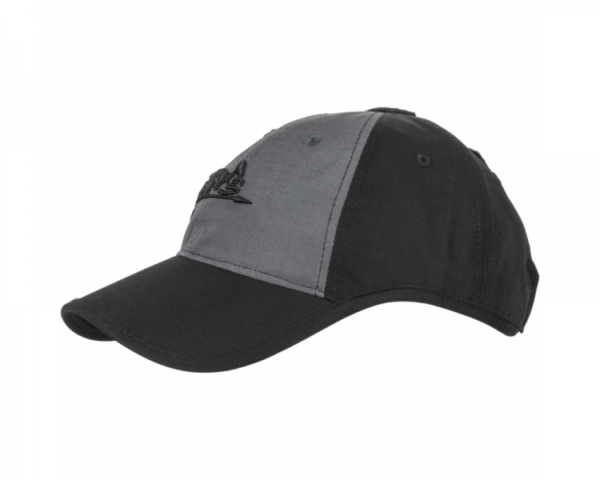 Helikon-Tex Бейсболка LOGO - PolyCotton Ripstop (Black/Shadow Grey)