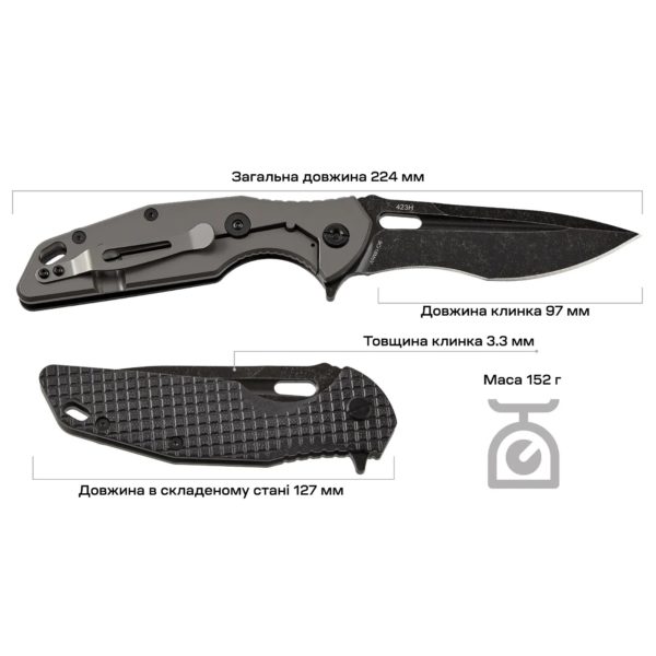 Ніж Skif Defender II BSW к:black