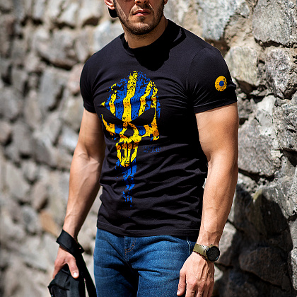 M-Tac футболка Месник Black/Yellow/Blue