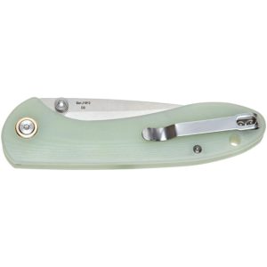 03460 Ніж CJRB Feldspar, G10, кmint green (5)