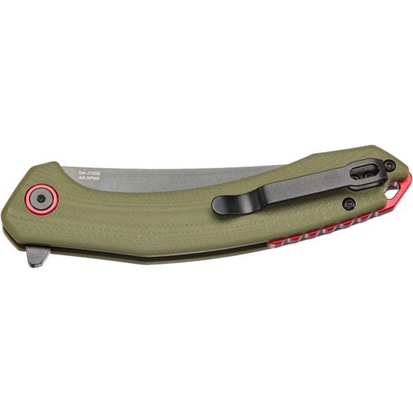 Ніж CJRB Gobi Black Blade, AR-RPM9 Steel, к:green