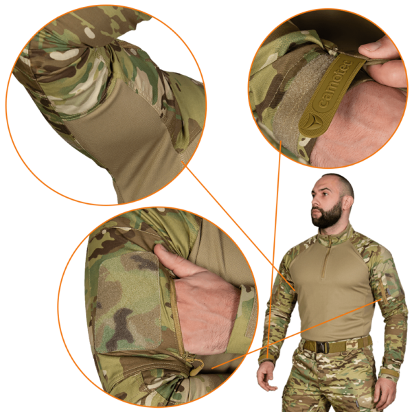 Camotec Бойова сорочка  Raid Twill/CoolPass Pique Multicam/Tan 7504
