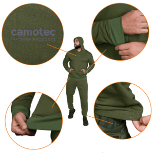 Camotec Спортивний костюм Basic Hood Cotton Олива 7383 (4)
