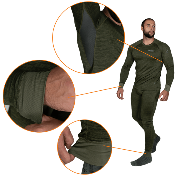 Camotec Термобілизна Polarheat Quadro Stretch Pro 2.0 Олива Меланж 7365