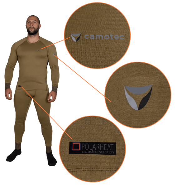Camotec Термобілизна Polarheat quadro stretch 3.0 Tan 7295