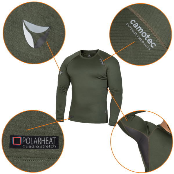 Camotec Термобілизна Polarheat quadro stretch Olive 6604