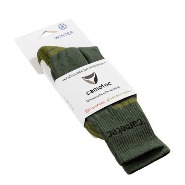 Camotek Шкарпетки Merino Long Олива 8531