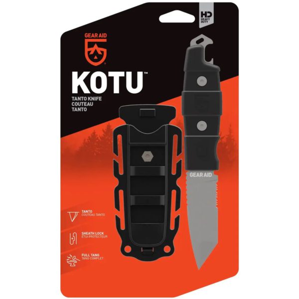 Gear Aid ніж 62040 Kotu Tanto Point Knife, Black