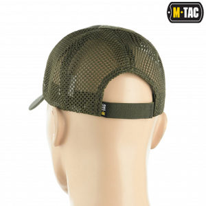 M-Tac бейсболка з липучкою та сіткою Flex ріп-стоп Army Olive (4)
