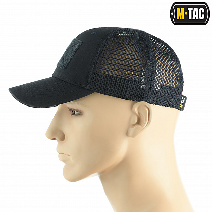 M-Tac бейсболка з липучкою та сіткою Flex ріп-стоп Dark Navy Blue L/XL