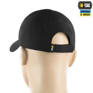 M-Tac бейсболка тактична Elite Flex ріп-стоп Black (4)