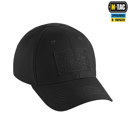 M-Tac бейсболка тактична Elite Flex ріп-стоп Black