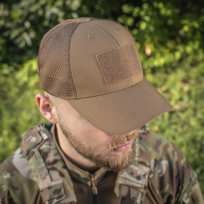 M-Tac бейсболка тактична з сіткою Elite Coyote Brown