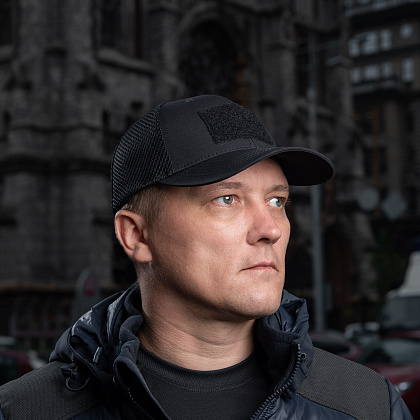 M-Tac бейсболка тактична з сіткою Elite Flex Black S/M