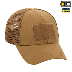 M-Tac бейсболка тактична з сіткою Elite Flex Coyote Brown (6)