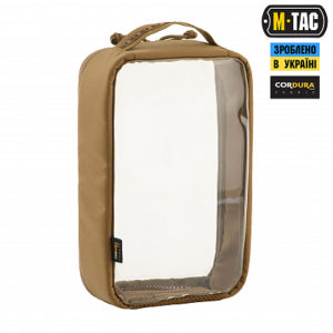 M-Tac органайзер утилітарний прозорий Elite Large (30х19 см) Coyote (3)