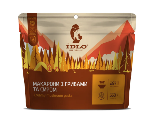 Макарони з грибами і сиром ЇDLO