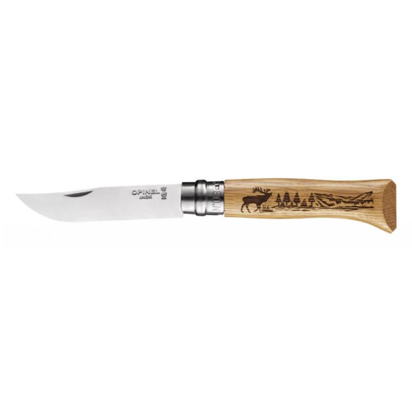 Ніж Opinel №8 VRI "Олень", дуб