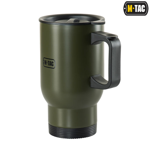 M-Tac термокружка 450 мл. з кришкою олива